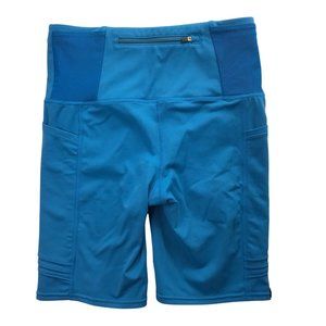 OISELLE Bike Shorts Bicycle Cycling Blue Spandex Side Pockets.  Size Women's 4